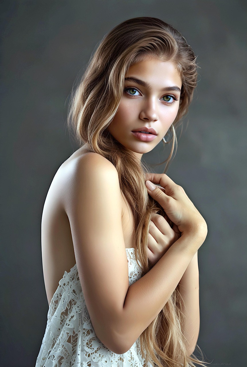 Immagine di donna generata da AI